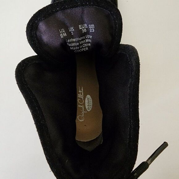 Dr. Scholl's Suede Lace up Bootie | 6 | Black Lightweight Water Repellant NEW - Picture 7 of 7